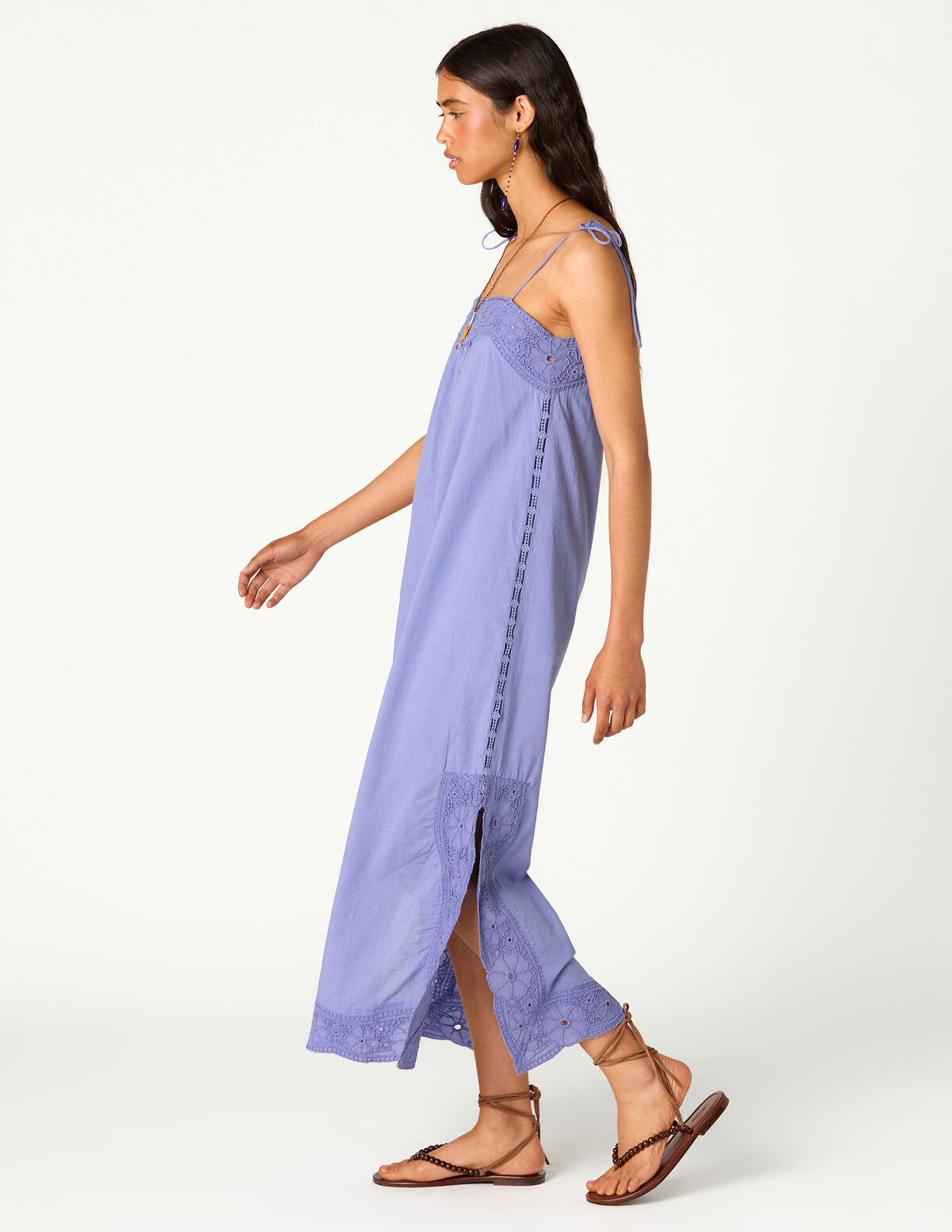 VESTIDO BRODERIE LILA